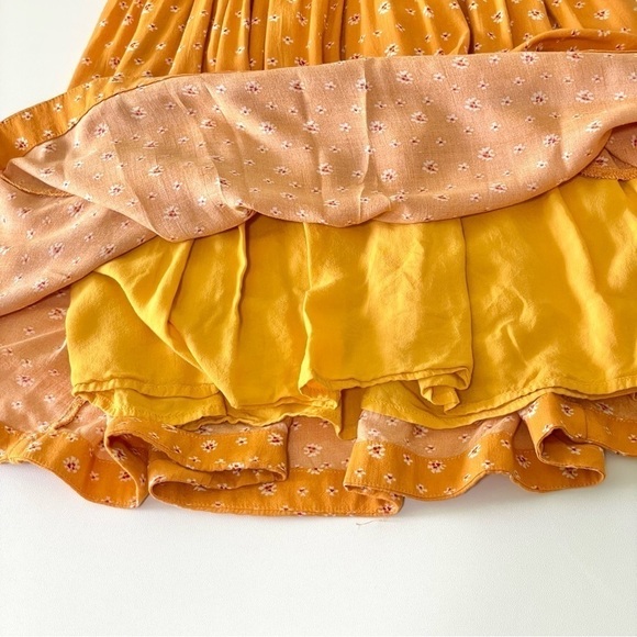 Free People Walking Through My Dreams Smocked Cutout Boho Mini Dress XS - Picture 14 of 16